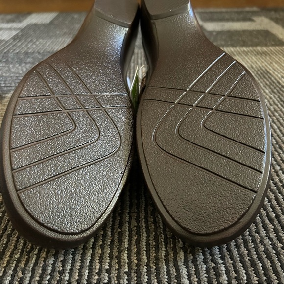 NEW IN BOX GH Bass Brown Leather Braid Cushion Step Boston Mules Clogs, size 9 M - Picture 12 of 13